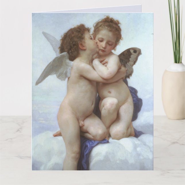 I LOVE YOU, BABY ANGELS BOUGUEREAU CARDS (Front)