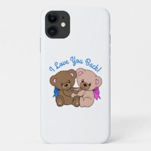I Love You Back Teddy Bears Hugging Case-Mate iPhone Case