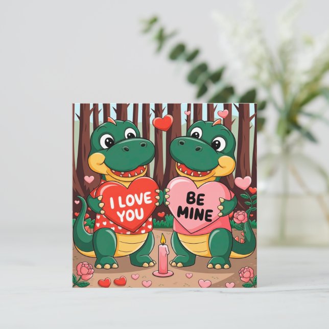 I love you - Be mine Invitation (Standing Front)