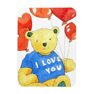 I love you bear - balloon 2011 magnet