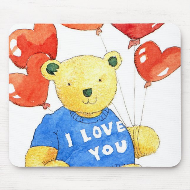 I love you bear - balloon 2011 mouse pad (Front)