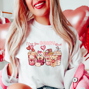 I Love You Beary Much,  Pink Valentine  T-Shirt