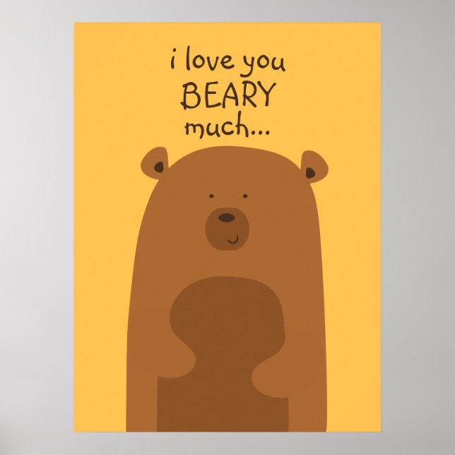 I Love You Beary much Poster (Front)