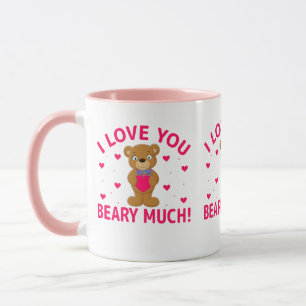 I Love You Beary Much Teddy Bear Mug