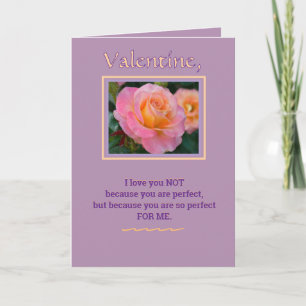 I LOVE YOU BECAUSE VALENTINE CARD