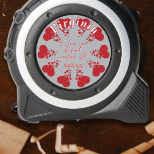 I love you beyond measure hearts decor personalise 1