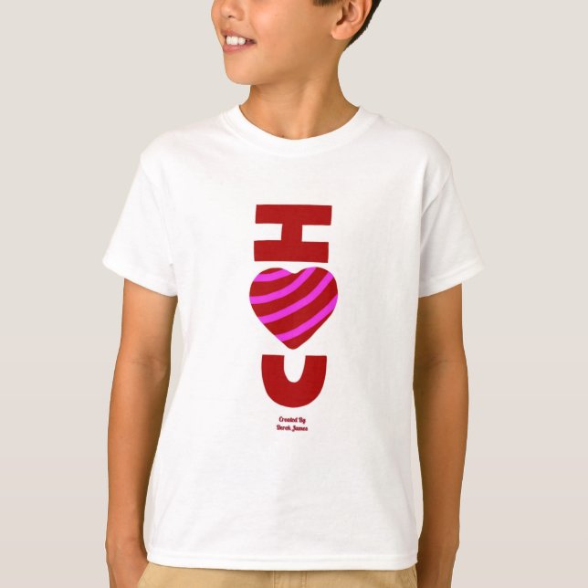 I Love You Boys White Basic T Shirt (Front)