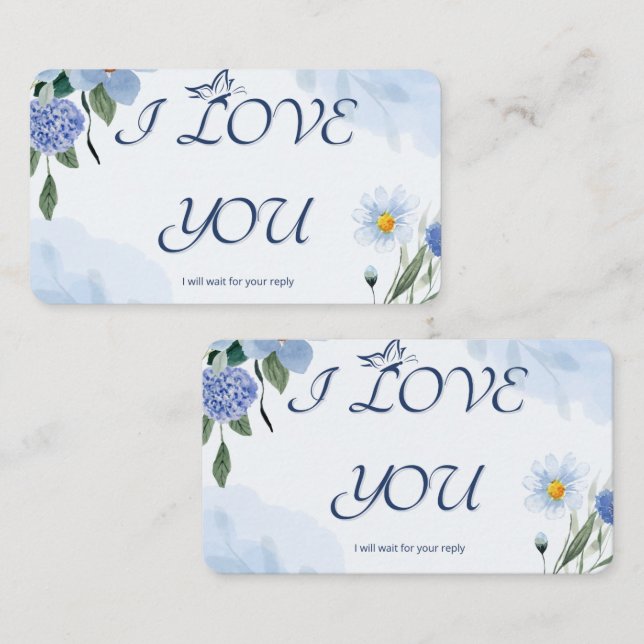 I Love You  Business Card (Front/Back)