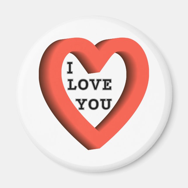 I LOVE YOU BUTTONS MAGNET (Front)