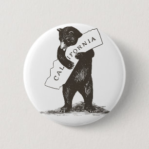 I Love You California 6 Cm Round Badge