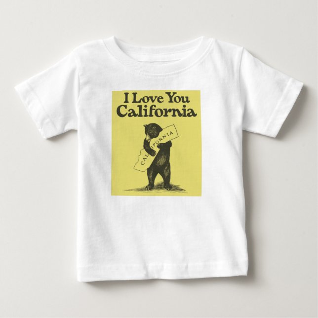 I Love You California Baby T-Shirt (Front)