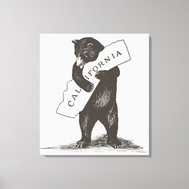 I Love You California Canvas Print (Front)