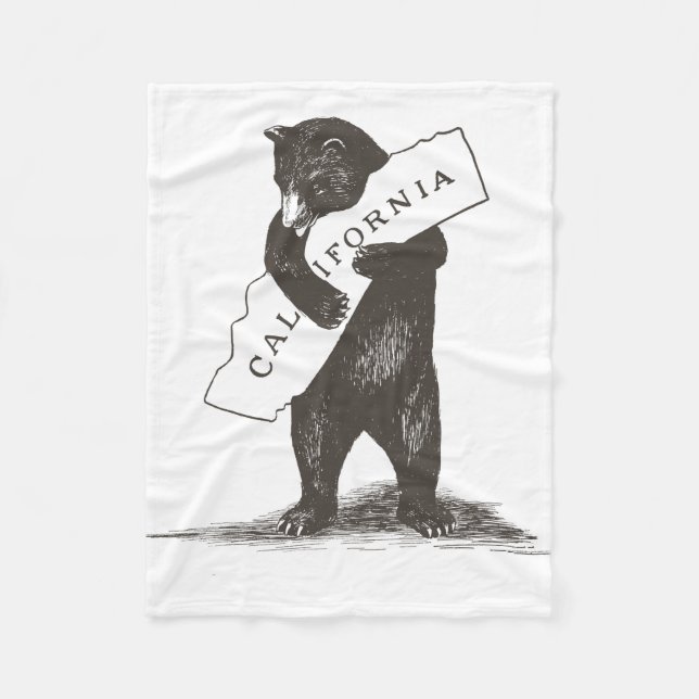 I Love You California Fleece Blanket (Front)
