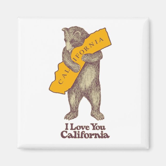 I Love You California Magnet (Front)