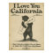I Love You California Poster