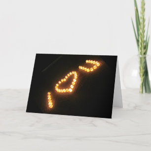i love you candles holiday card