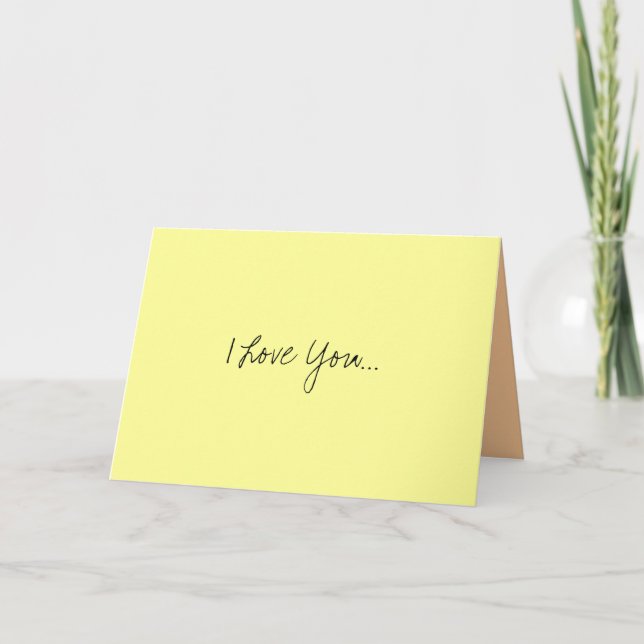 I Love You... Card (Front)