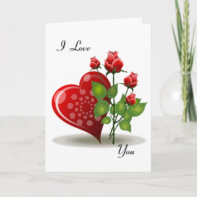 I Love You Card (Front)
