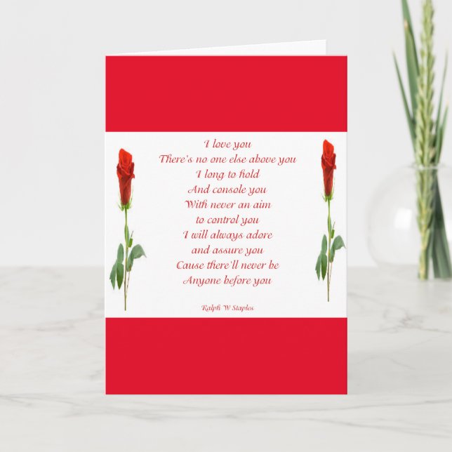 I love you card (Front)