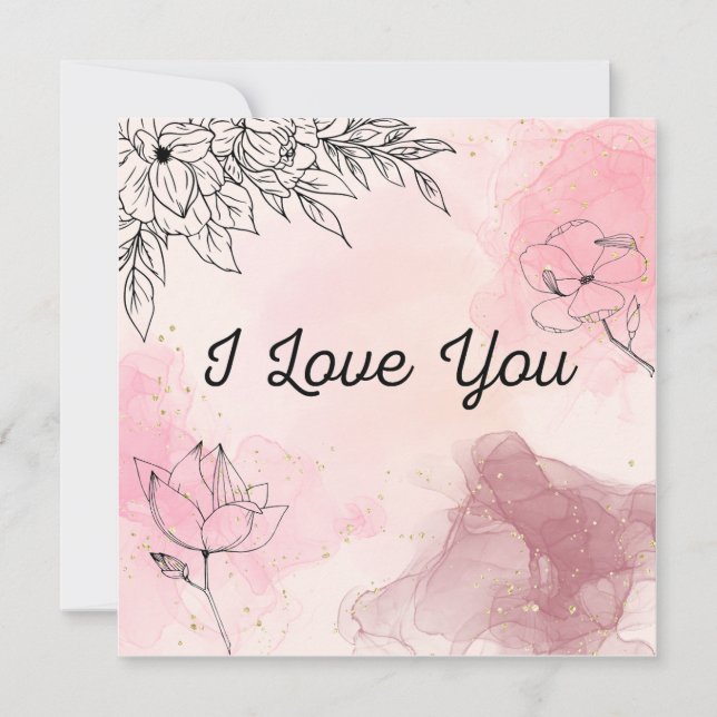 I love you card (Front)