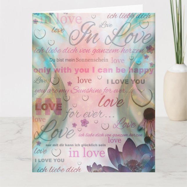 I love you card (Front)