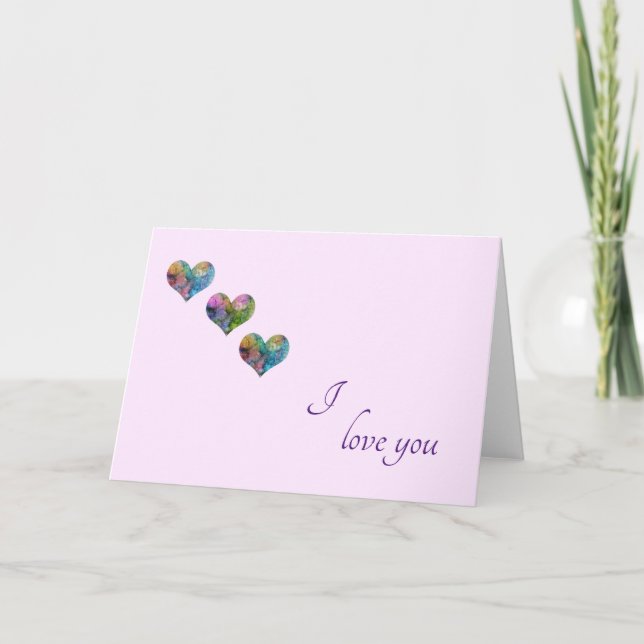 I love you card (Front)