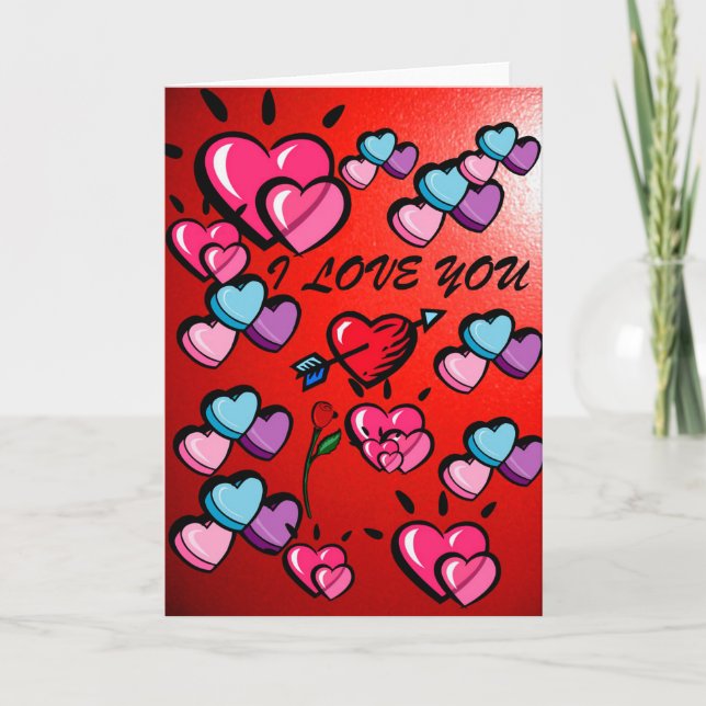 I Love You_ Card_by Elenne Card (Front)