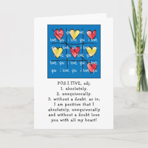 I LOVE YOU card for any occasion!