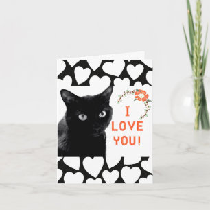 "I Love You" Cat Note Cards