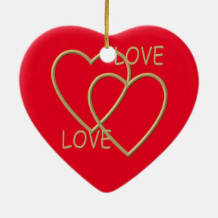 I Love you Ceramic Tree Decoration