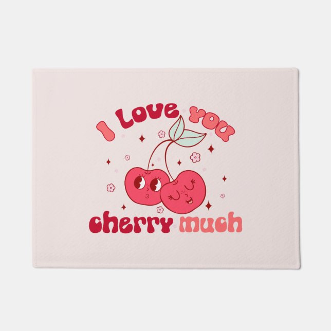 I Love You Cherry Much Doormat (Front)