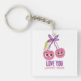 I LOVE YOU CHERRY MUCH KEY RING