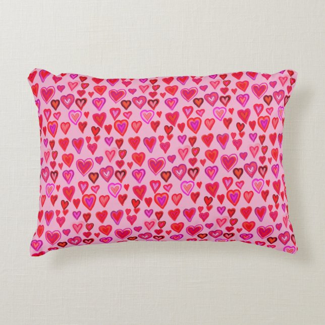 I love you, christmas heart pattern decorative cushion (Front)