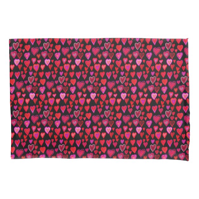 I love you, christmas heart pattern pillowcase (Front)