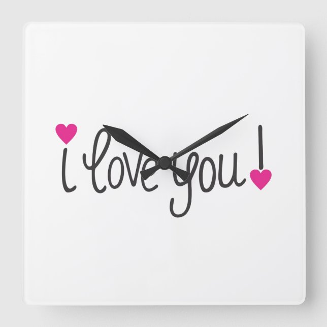 **I LOVE YOU** CLOCK (Front)
