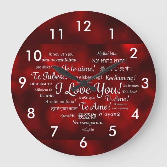 I love you clock (Front)