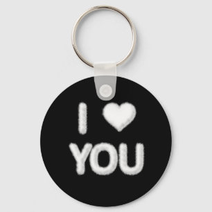 I Love You Clouds Keyring