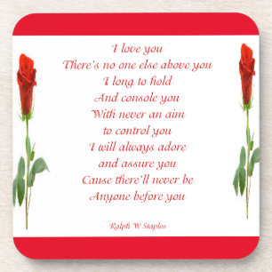 I love you coaster