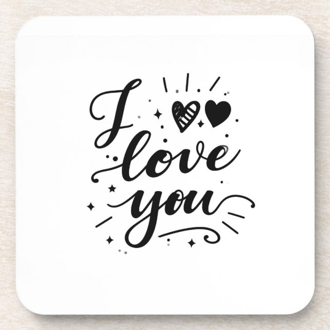 i love you coaster (Front)