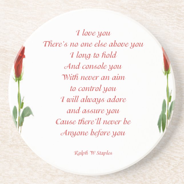 I love you coaster (Front)