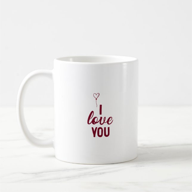 i love you coffee mug (Left)