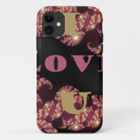I Love You Cosmic Constellation Pattern Art Design