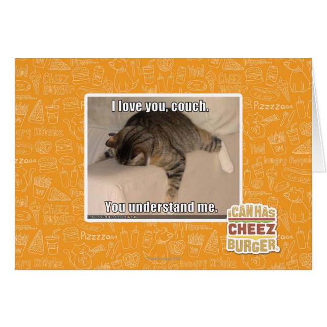 I love you, couch. (Front Horizontal)