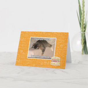 I love you, couch. card