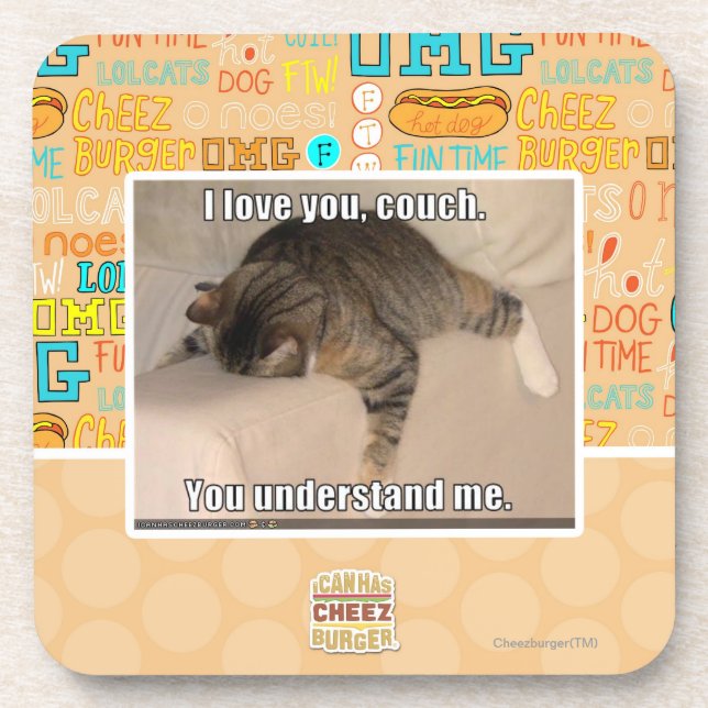 I love you, couch. coaster (Front)