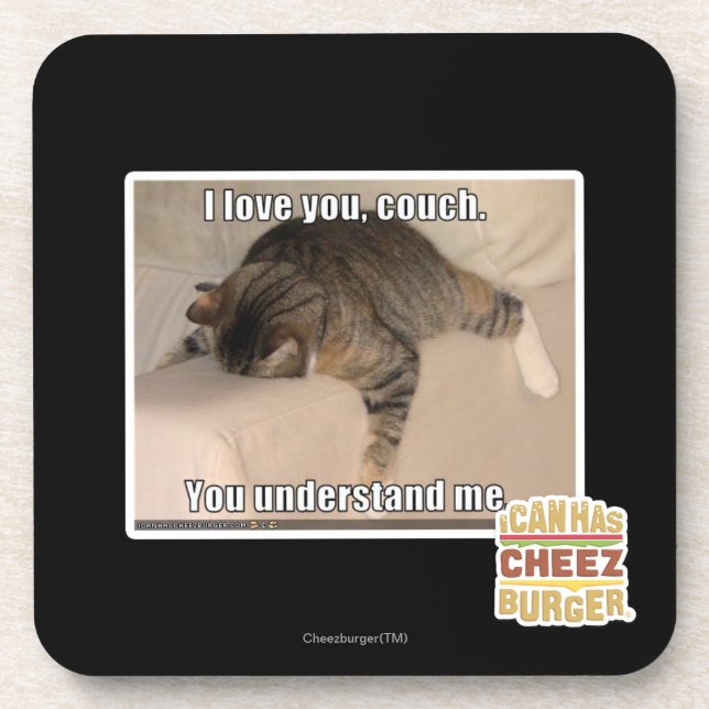I love you, couch. coaster (Front)