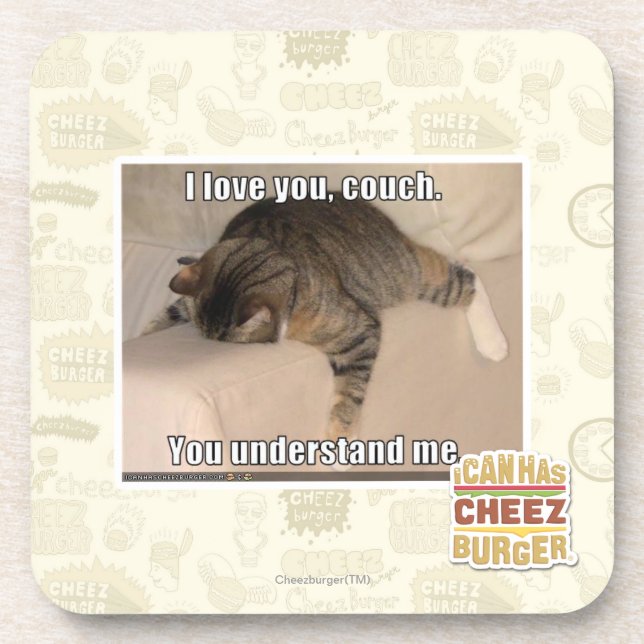 I love you, couch. coaster (Front)