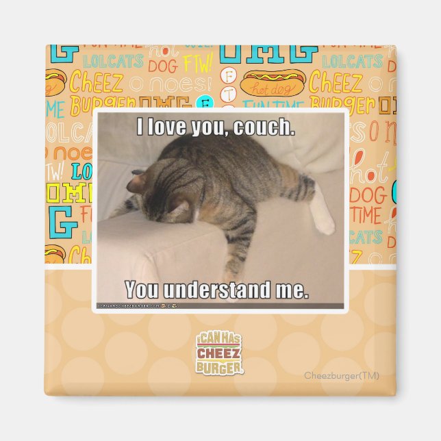 I love you, couch. magnet (Front)