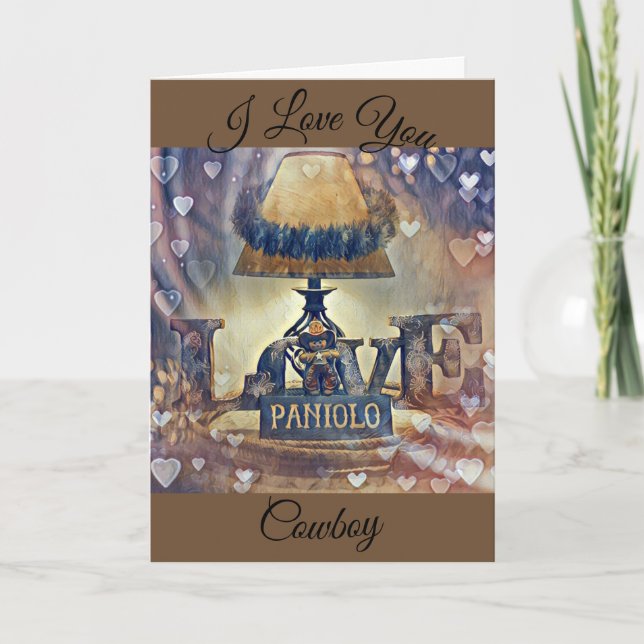 I Love You Cowboy Card (Front)