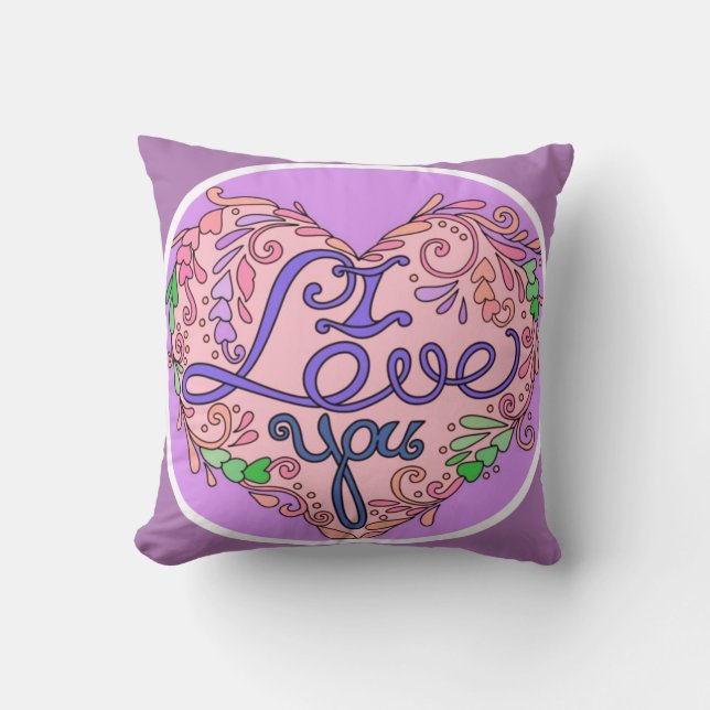 I love you cushion (Front)